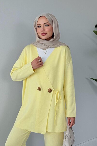 Şulemoda Giyim Lyon Merserize Takım Sarı