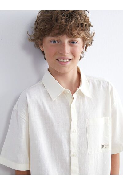 LC Waikiki Cămașă pentru băiat cu mânecă scurtă LCW Kids