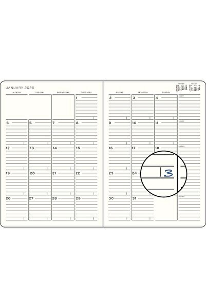 Leuchtturm1917 Tablet Boy (B5) 16 Aylık Ajanda ve Not Defteri (Çizgili) 2026 Yumuşak Kapak, İngilizc