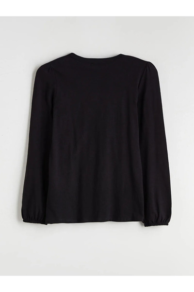LC Waikiki Crew Neck Buttoned Blouse