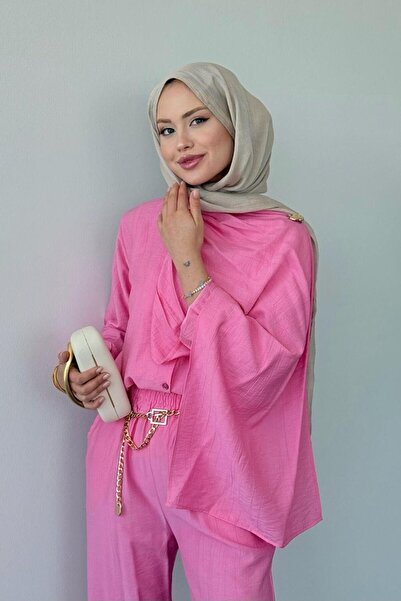 Şulemoda Giyim Σετ παντελόνι Nazlı ροζ
