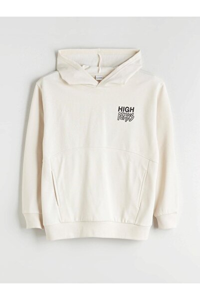 LC Waikiki Lcw Kids Hooded Printed Boys Sweatshirt