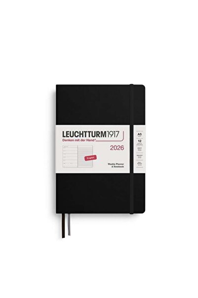Leuchtturm1917 Μεσαίου μεγέθους (A5) Ατζέντα και σημειωματάριο 12 μηνών (με γ...