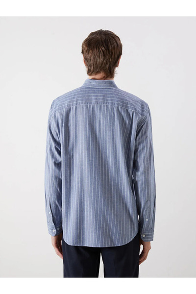 LC Waikiki Regular Fit Long Sleeve Striped Men's Shirt