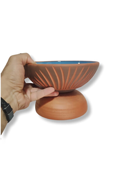 çömlek diyarı Rustic Footed Medium Bowl