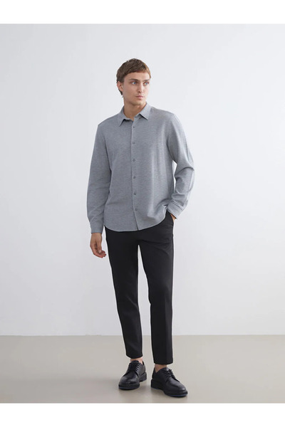 LC Waikiki Slim Fit Long Sleeve Men's Textured Shirt