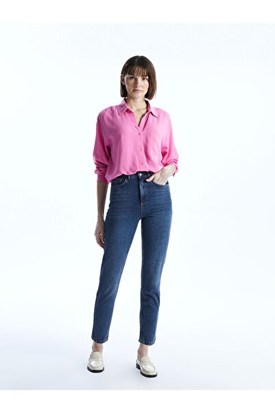 LC Waikiki Mom Fit Kadın Jean Pantolon