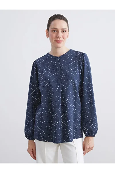 LC Waikiki Crew Neck Polka Dot Blouse