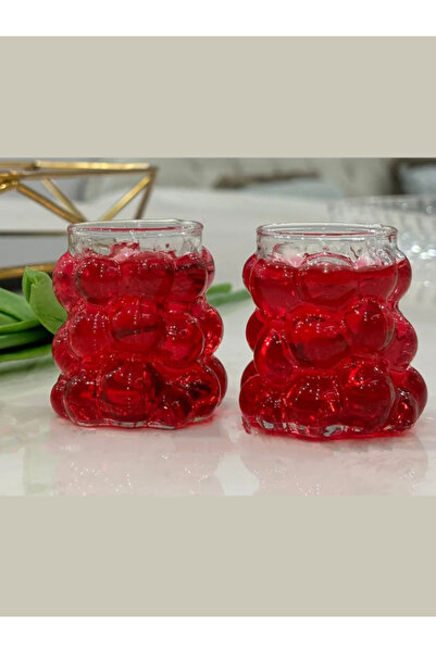 BeeShine 6 Adet Premium Su Meşrubat Likör Kahve Yanı Bardağı Takımı Seti Üzümlü Mini Boy 5cm