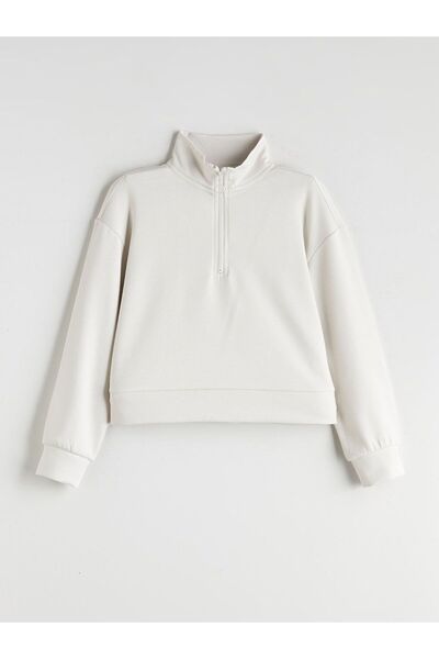 LC Waikiki Stand Collar Girl's Sweatshirt
