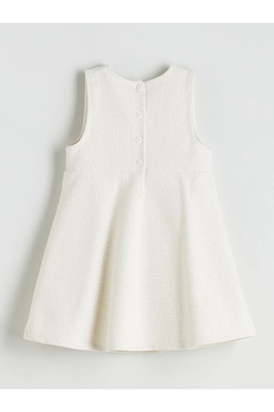 LC Waikiki Crew Neck Bow Detailed Girl's Dress