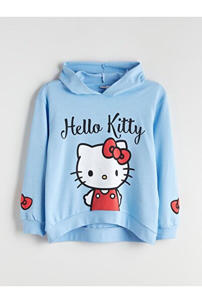 LC Waikiki LCW Kids Качулка Hello Kitty Принтирана дамска блуза