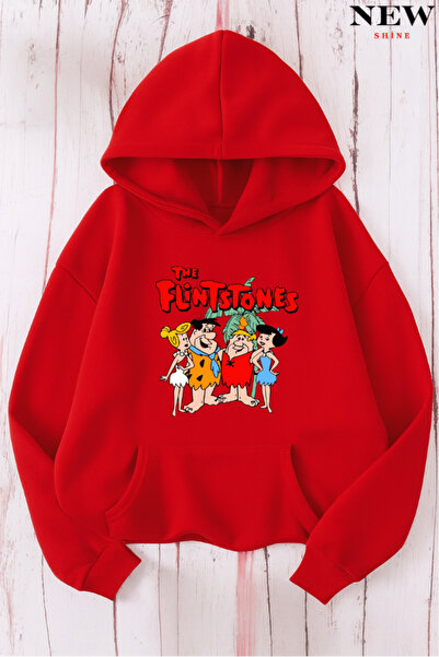 New Shine سويت شيرت مطبوع عليه فلينتستونز