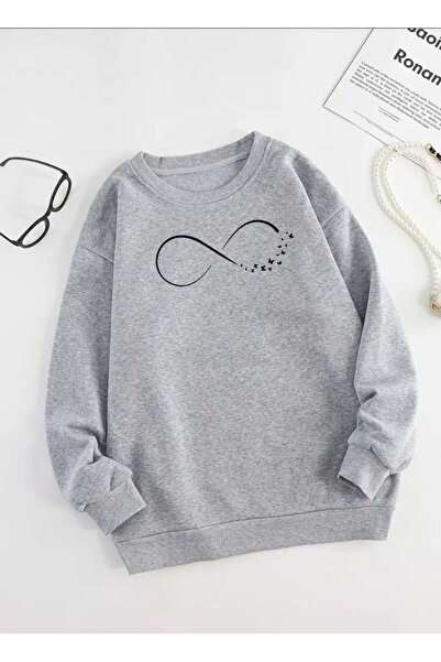 tkn your style Hanorac oversize unisex cu design cu imprimeu Infinity