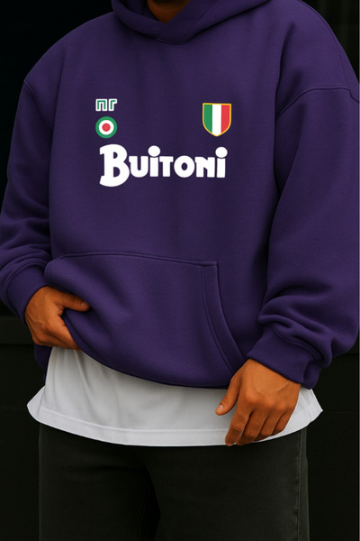 New Shine سويت شيرت بطبعة بوتوني