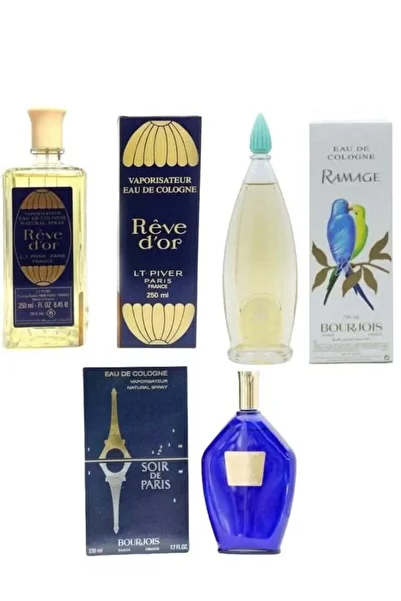 L.T Piver Paris Rive d'Or Soir de Paris Ramage Cologne Set 3 Pieces