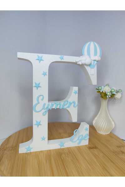 MODA Kişiye Özel İsimli Dekoratif Harf | Bebek ve Çocuk Odası Aksesuarı
