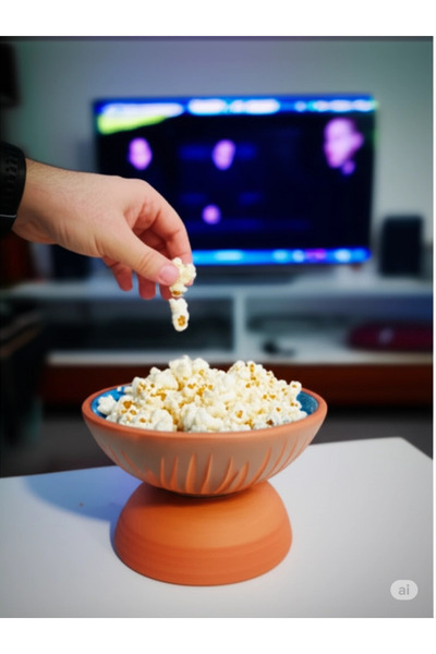 çömlek diyarı Rustic Footed Medium Bowl