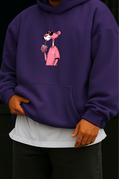 New Shine Panther Printed Sweatshirt