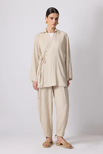 Touché Privé Kruvaze Kimono Set