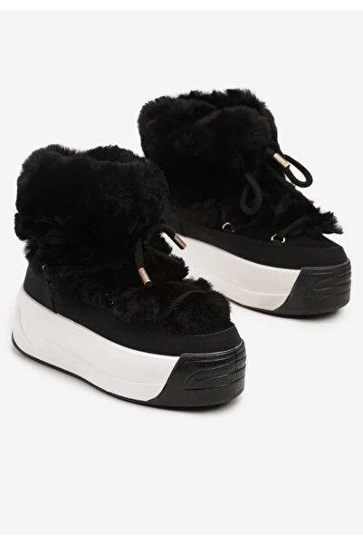 Seastar Women's Boots with Fur and Platform, Modern Design