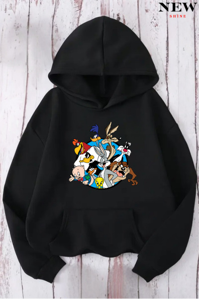 New Shine سترة مطبوعة بشخصيات كرتونية