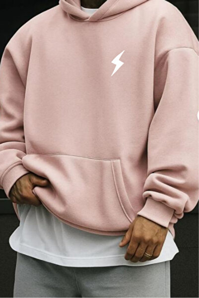 New Shine سويت شيرت بطبعة البرق