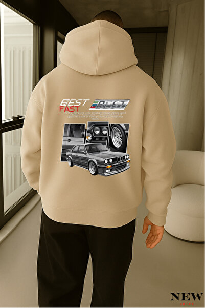 New Shine سويت شيرت بطبعة سيارة