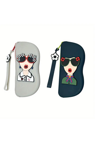 Safari Kadınlar İçin Seyahat Silikon Gözlük ve Aksesuar Kutusu – Dayanıklı, F...