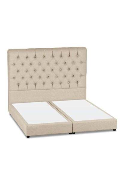 In House Lujin Linen Bed Frame, Light Beige, 200x140 cm