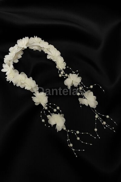 DANTELAS تاج الأمومة الكريمي - تاج العروس