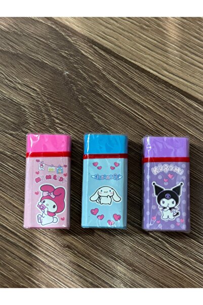 synshop Kuromi'li 3 Adet Silgi