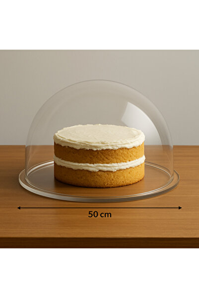 Pleksi Marketi Pleksi Şeffaf Yarım Küre 50cm Çap--1 Adet--