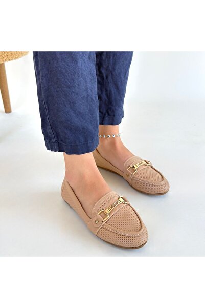 Cream Nude Skin Ballerina Shoes