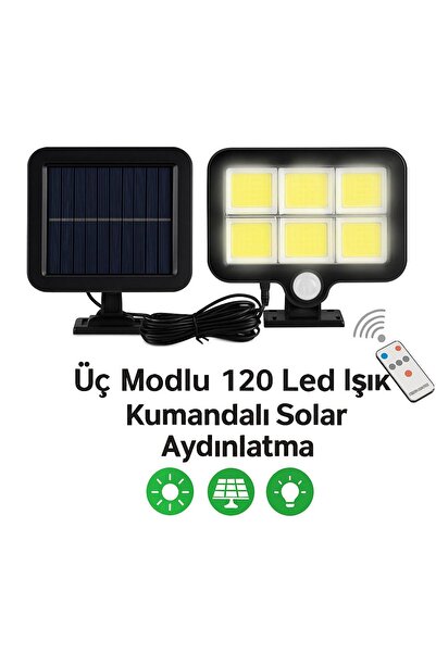 OnlyTech Güneş Enerjili Solar Lamba Led Sokak Dış Ortam Solar Bahçe Aydınlatması