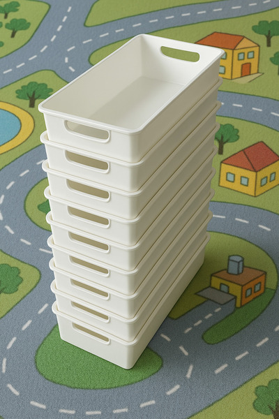 ankahometoys 10 Adet Oyuncak ve Eşya Saklama Kutusu,Dolap Düzenleyici,Banyo D...