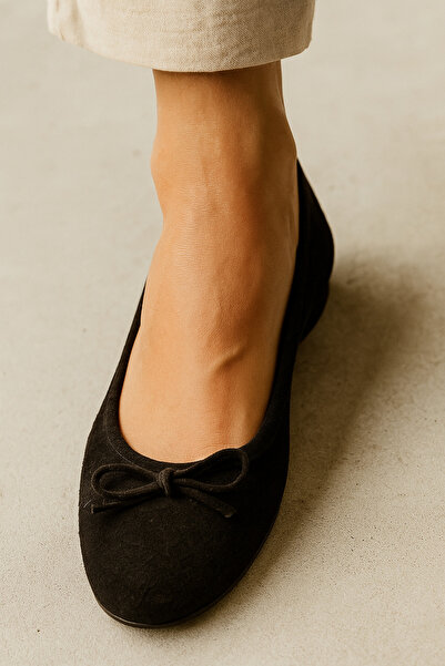 Arzillo حذاء راقصة الباليه للسيدات من الجلد الطبيعي من Velina مصنوع من الجلد ...