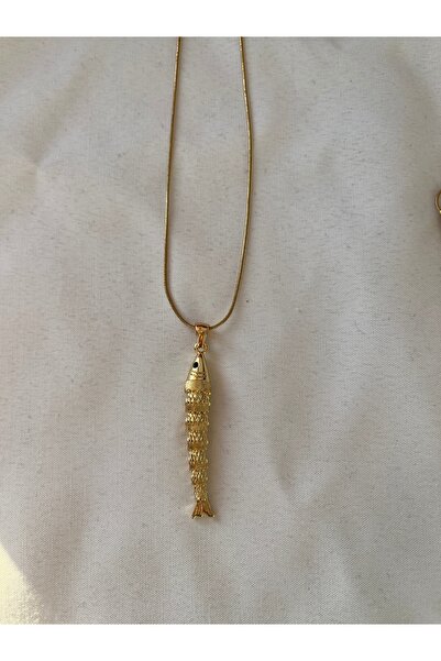 DUSHA JEWELRY قلادة سمكة متحركة من الفولاذ من سلسلة خاصة