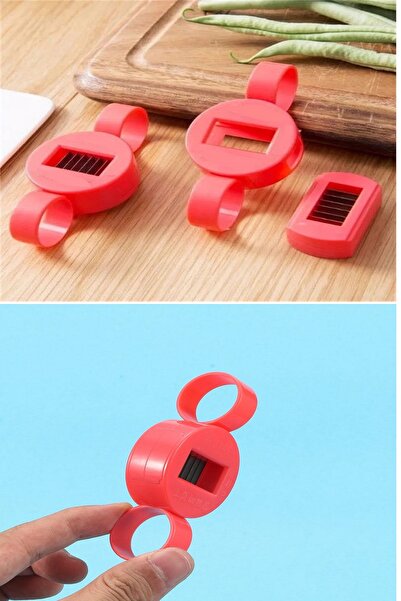 HerEveOyuncak Ayarlanabilir Yeşil Fasulye Dilimleme Kesici + Tavuk Parçalama Didikleme Aparatı - 2li Set F4D3S5