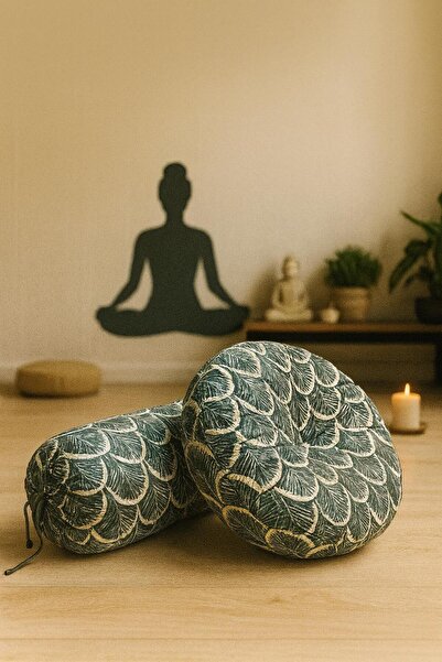 NareSpor Медитаційний подушка, йога подушка подвійний набір бавовняна тканина