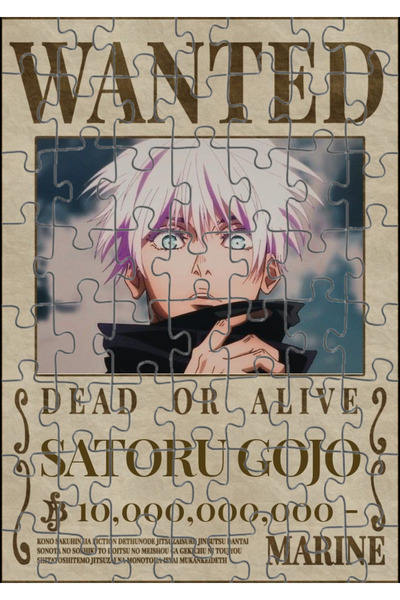 Toyaso Jujutsu Kaisen Satoru Gojo Wanted Anime 99 Piece Puzzle