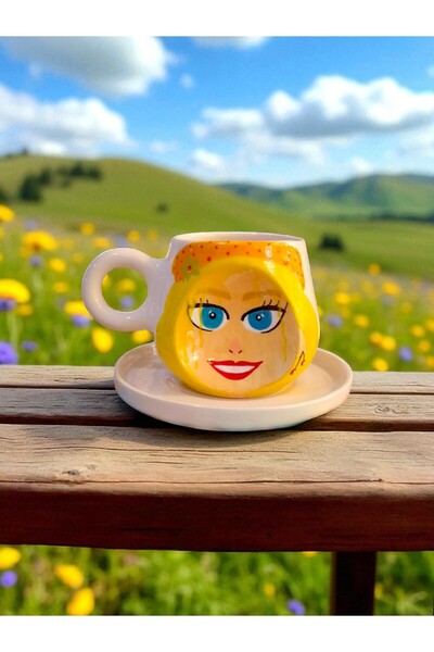 NK El Yapımı Çizimli Kupa