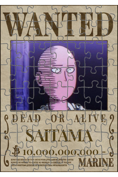 Toyaso One-Punch Man Saitama Wanted Anime 99 Piece Puzzle