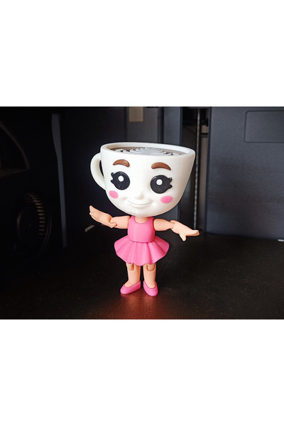 Eta3d تمثال تونغ تونغ تونغ باليرينا كابتشينو برينروم، 13 سم