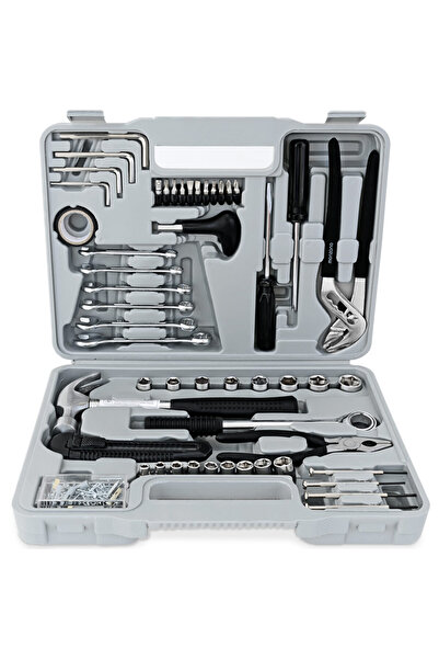 Deuba Trusă universală mini pentru scule, set de 141 de piese, geantă de plas...