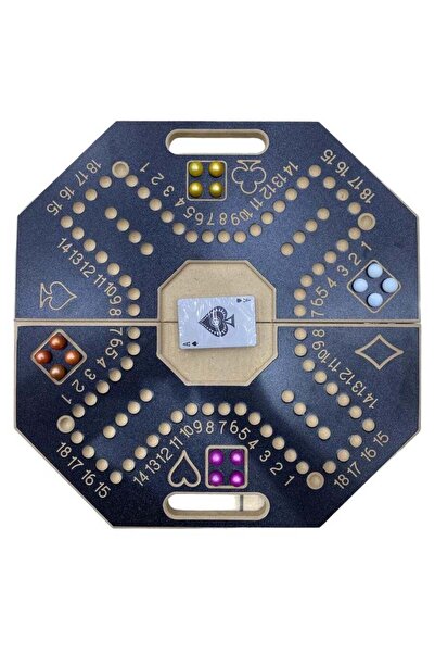 Generic لوحة لعبة جاكارو محمولة خفيفة الوزن وعالية الجودة لأربعة لاعبين 45 × ...