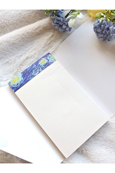 Nova Crafts Van Gogh Themed Notepad Notebook with Velcro Cover