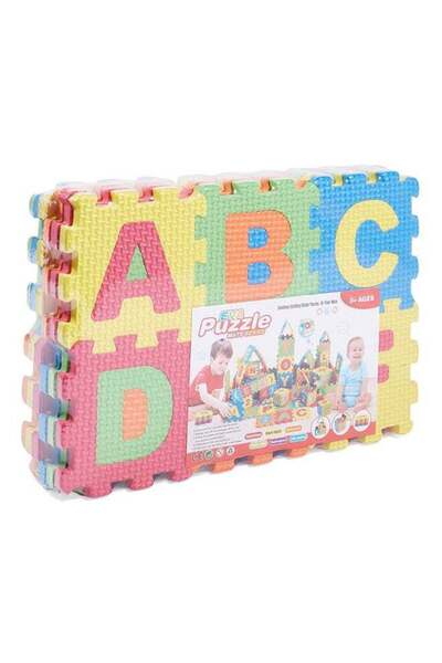 Generic حصيرة ألغاز صغيرة من الإسفنج المتشابك لتعليم الحروف والأرقام للأطفال،...