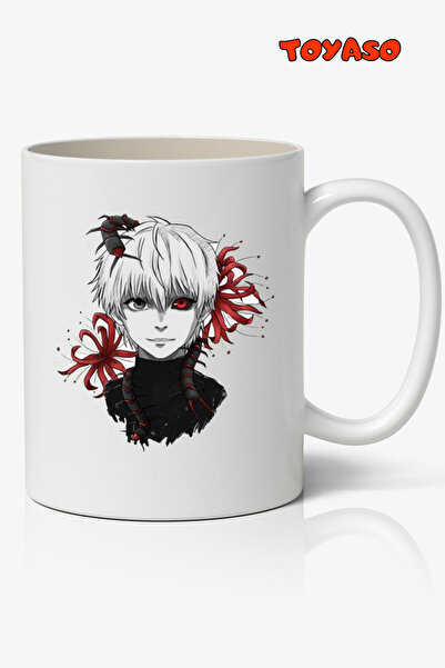 Toyaso كوب أبيض بتصميم أنمي طوكيو غول كين كانيكي هدية لصديق الحب