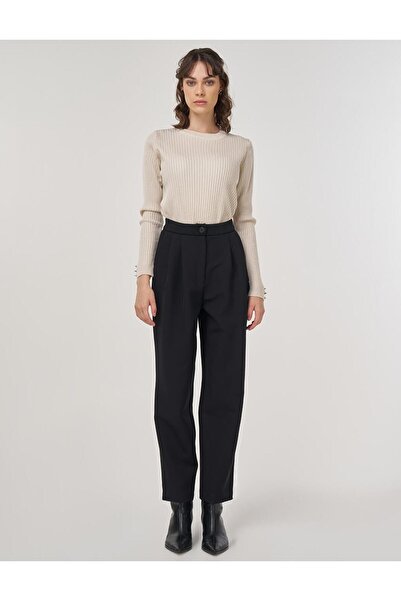KYR Double Pleated Trousers Black